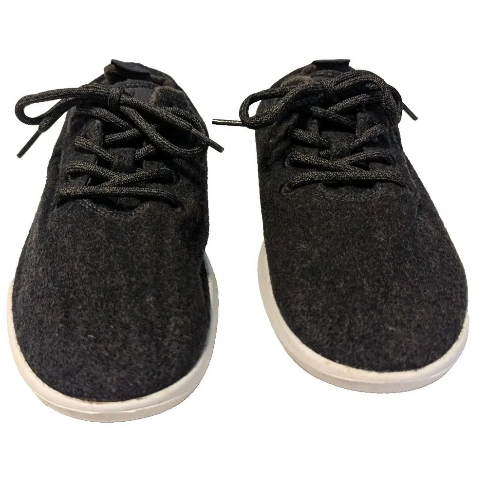Allbirds Mens ZQ Merino Wool Runner Shoes Classic Sneakers Dark Gray Lace Sz 10